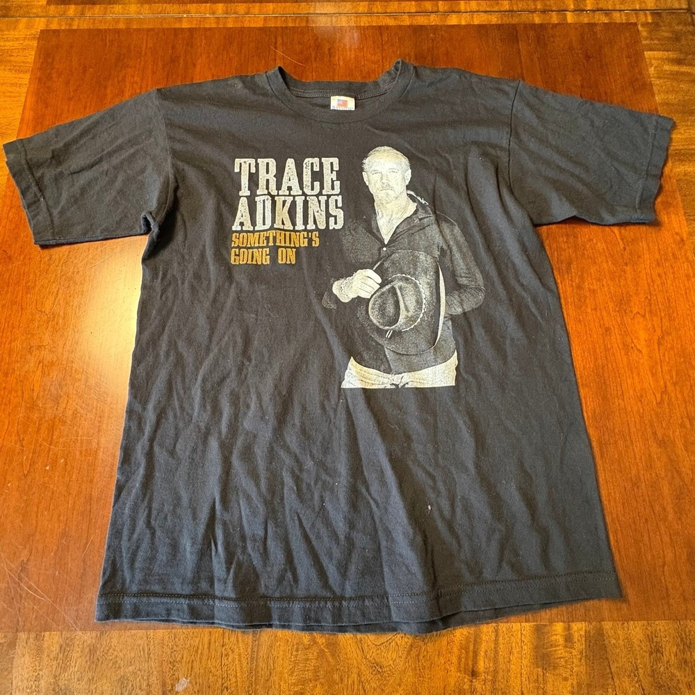 Trace Adkins Something's Going On Country Music Tour Black T Shirt Medium USA